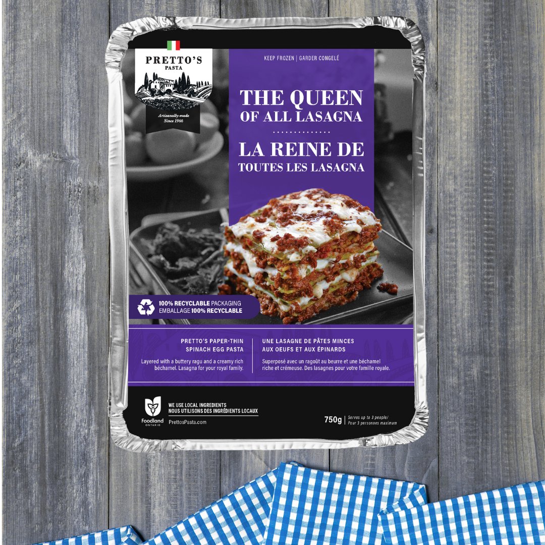 ontario_made's tweet photo. Since 1966, Pretto’s Pasta has been bringing authentic Italian flavours to kitchens everywhere. Their #OntarioMade lasagna is available at Sobeys, Foodland &amp; Goodness Me, or can be ordered for delivery via TruLocal &amp; ButcherBox. 

Find your favourite: https://t.co/BuD81Przs9 https://t.co/nVswjwaosp