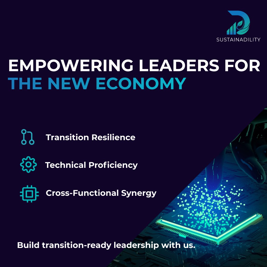 sustainadility's tweet photo. The new economy is being shaped by leaders who can execute across complexity, not in isolation.

 https://t.co/ODL792l1IP
#LeadershipDevelopment #SustainabilityStrategy #ESG #Sustainadility https://t.co/jfVkt4b5TC