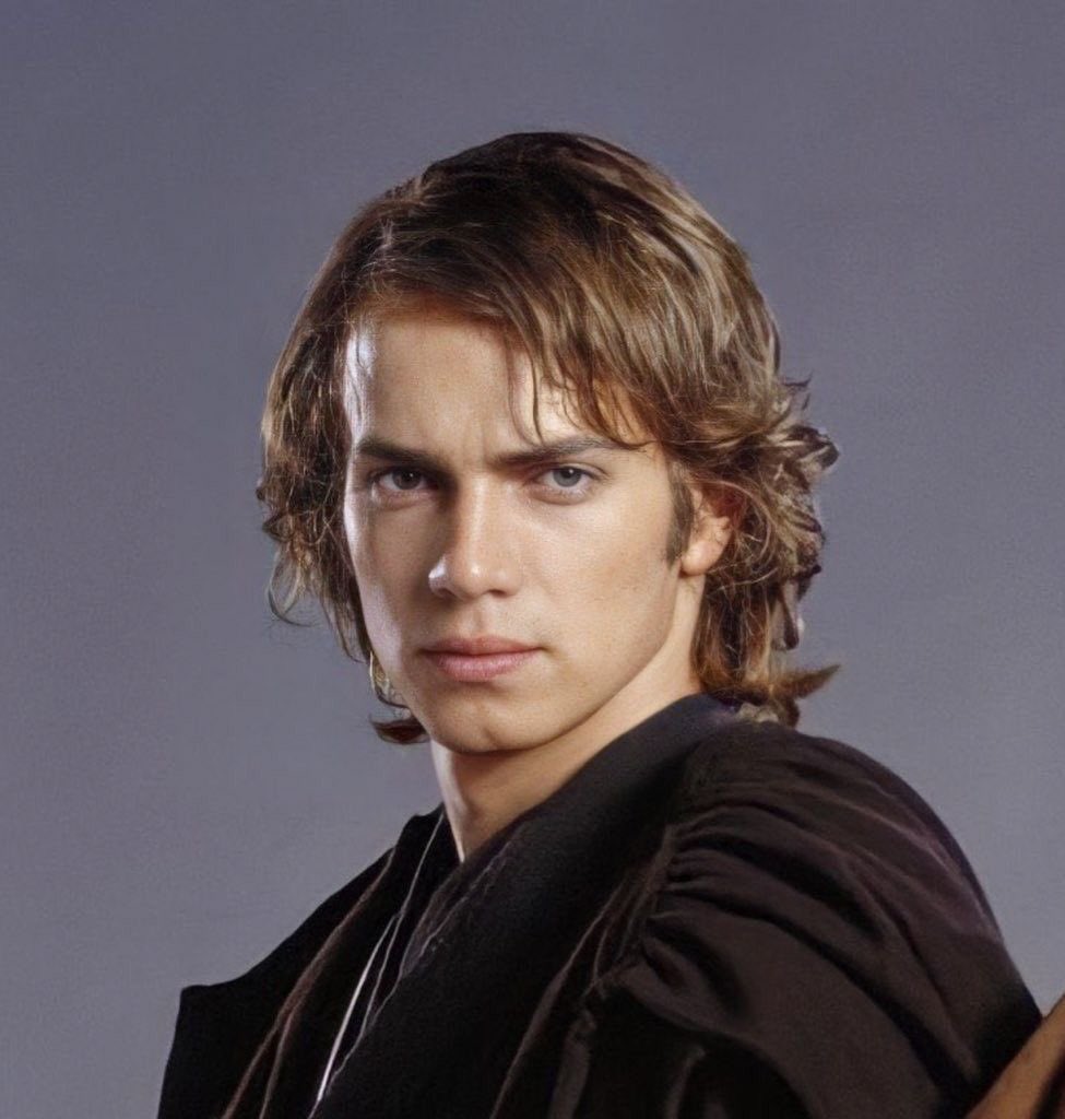 sunleasheddd's tweet photo. it may have been a wig but anakin’s best hair was real #tome https://t.co/7eLYaVCjN0