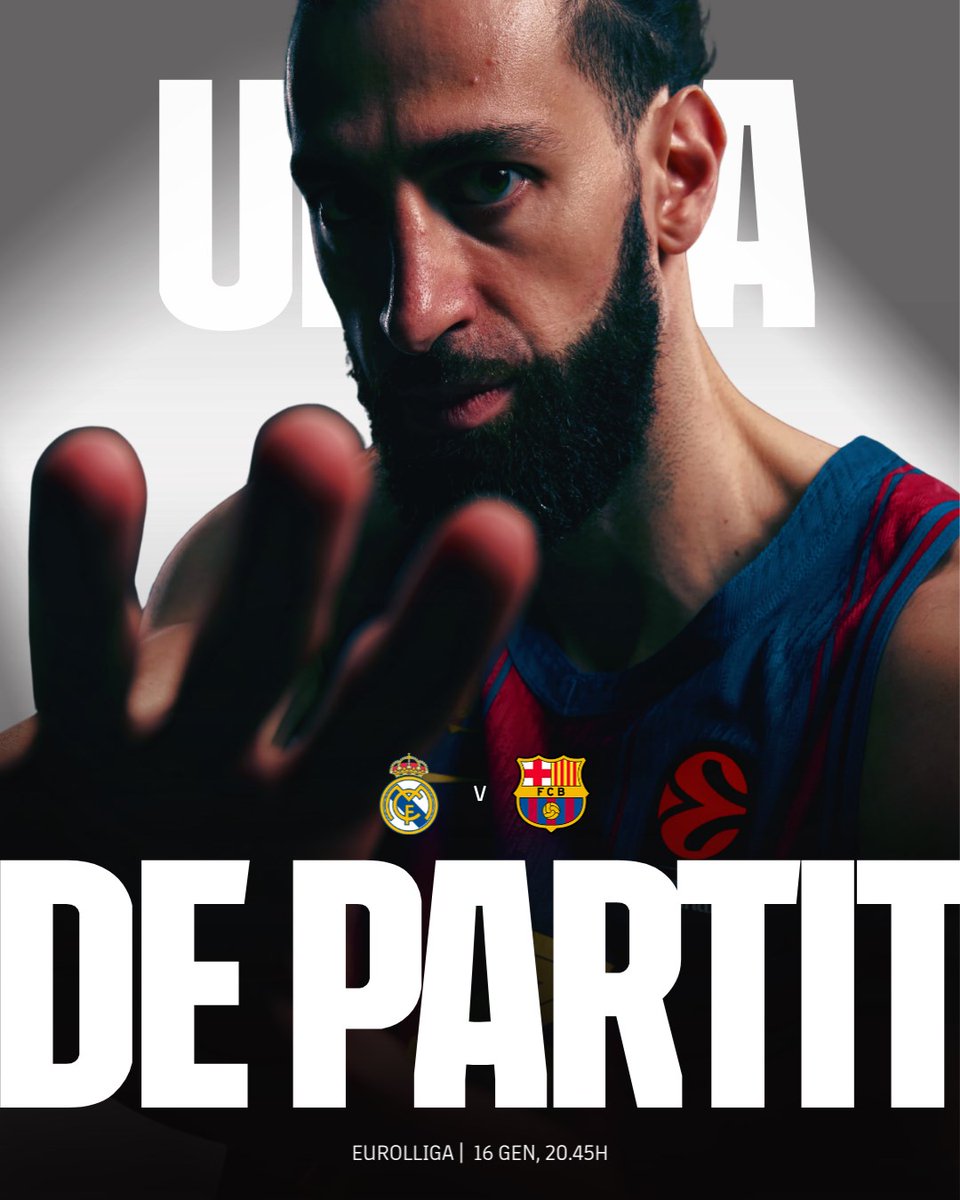 🏀 𝐆𝐀𝐌𝐄 𝐃𝐀𝐘!
🔥 <a href="/RMBaloncesto/">Real Madrid Basket</a> 
📆 20.45h
📍 Movistar Arena
🏆 Round 22
📺 M+ Deportes
🔵🔴 #ForçaBarça