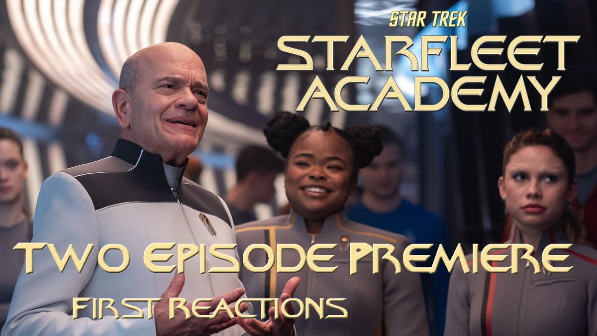 TXTrek's tweet photo. #StarTrek #StarfleetAcademy is here! @dramadork884 and crew will be LIVE later today @ 7PM CST with our #FirstReactions stream.

https://t.co/LyO6PzLhFG

🖖🖖LIKE, SUBSCRIBE, and come back tomorrow @ our new Friday time of 5PM CST for our #DeepDiveDiscussion 🖖🖖 https://t.co/7quZNYH6Bx