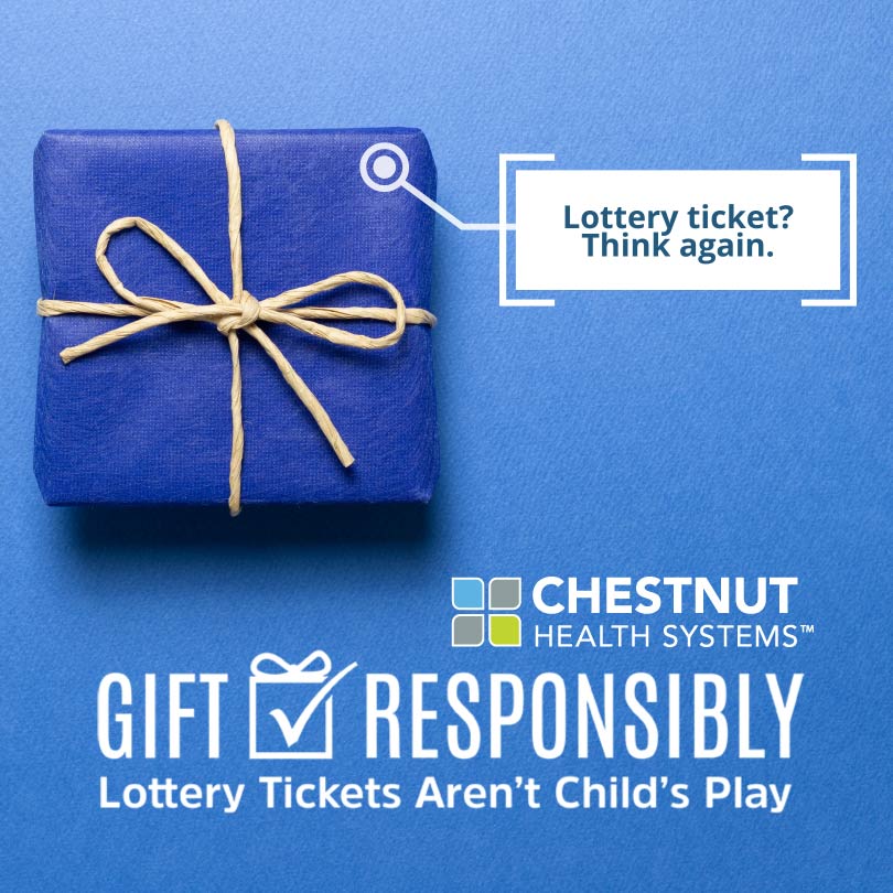 ChestnutHealth's tweet image. Children who have early exposure to gambling, including lottery tickets, are four times more likely to develop problem gambling. #GiftResponsibly

Visit AreYouReallyWinning.org or chestnut.org to learn about resources available to you and your loved ones.