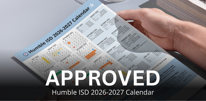 HumbleISD_ACE's tweet photo. 📅✅ Approved!

The Humble ISD 2026–2027 school year calendar has officially been approved!
📌 Be sure to review the calendar and save those key dates! More information is available on the Humble ISD website. https://t.co/z7QELExKyn