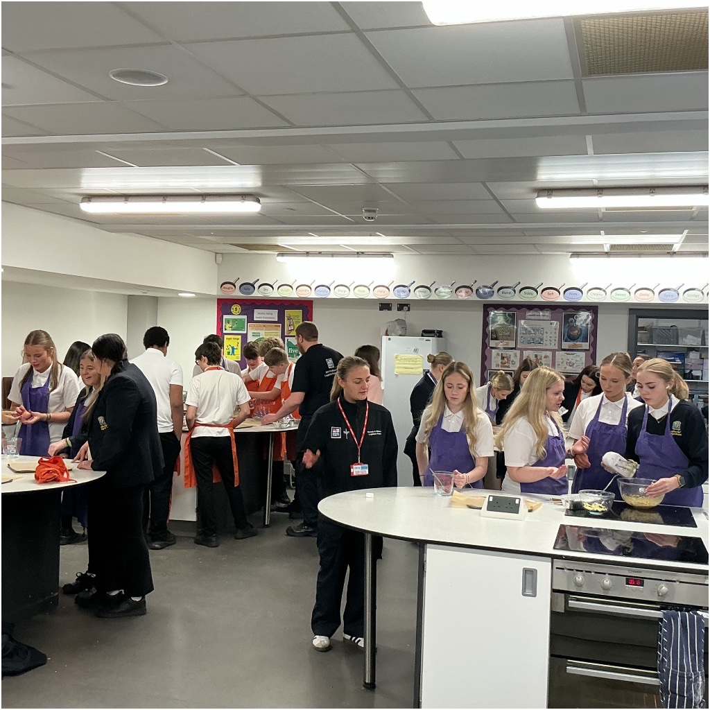 AfonTafTech's tweet photo. Thank you to the Royal Navy Catering Services for visiting us today. The Year 10 Hospitality and Catering pupils enjoyed making and presenting their cookies.@AfontafHigh #TeamTâf https://t.co/3P7LHVK4GC