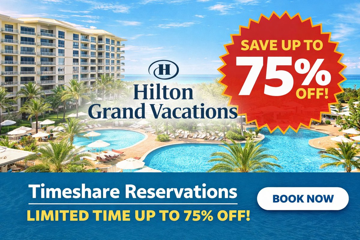 Hilton Grand Vacations owners - huge vacation promo offering up to 75% off normal point values!

tugbbs.com/forums/threads…