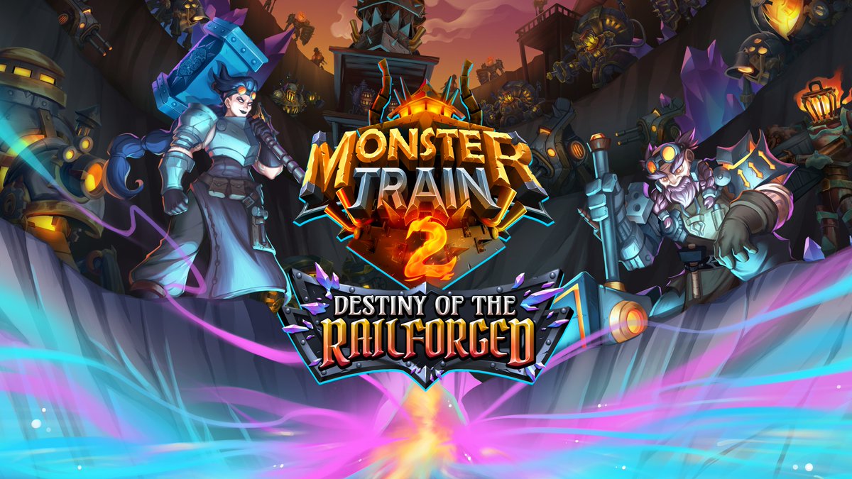 TheMonsterTrain's tweet photo. Thank you so much @pcgamer for taking a look at Monster Train 2's first DLC: Destiny of the Railforged! Check out the article for more details on: 
- The newest clan: the Railforged
- A unique roguelite game mode
- The return of the Wurmkin! https://t.co/qJoETKnq7G