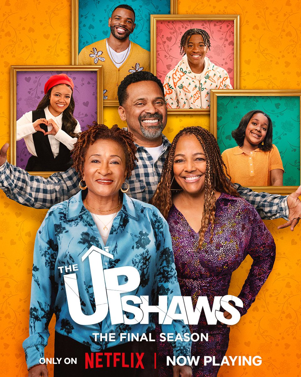 netflix's tweet image. One last ride, one big celebration. The final season of The Upshaws is NOW PLAYING.

Starring Wanda Sykes, Mike Epps, and Kim Fields. Created by Regina Y. Hicks and Wanda Sykes.