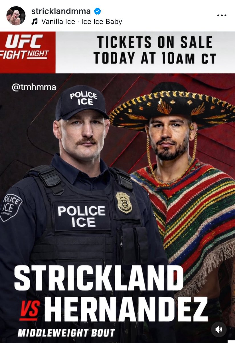 ChampRDS's tweet photo. Sean Strickland via Instagram… 😭

(via @SStricklandMMA) https://t.co/EsOBzn7C4Y
