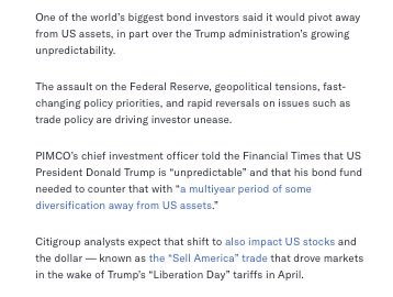 This went under the radar. 

Pimco who manage $2.2 
tn of assets are selling US equities.