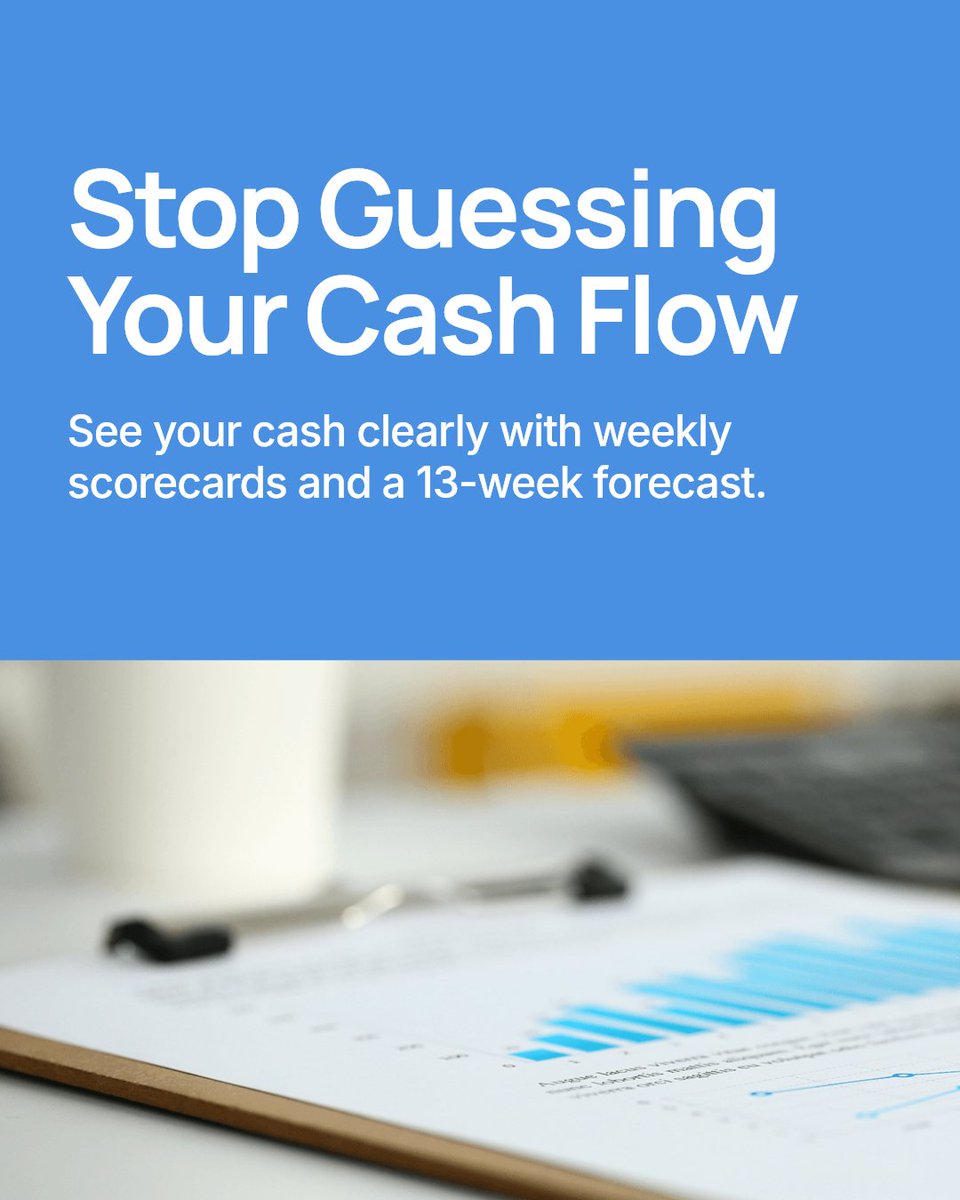 Struggling with noisy financial reports? Here's how to change them into clear, decision-ready insights. Use our 13-week cash forecast and weekly scorecards to see cash flow clearly and make confident decisions. Want faster, better financial clarity? Book a free CFO Pulse call.