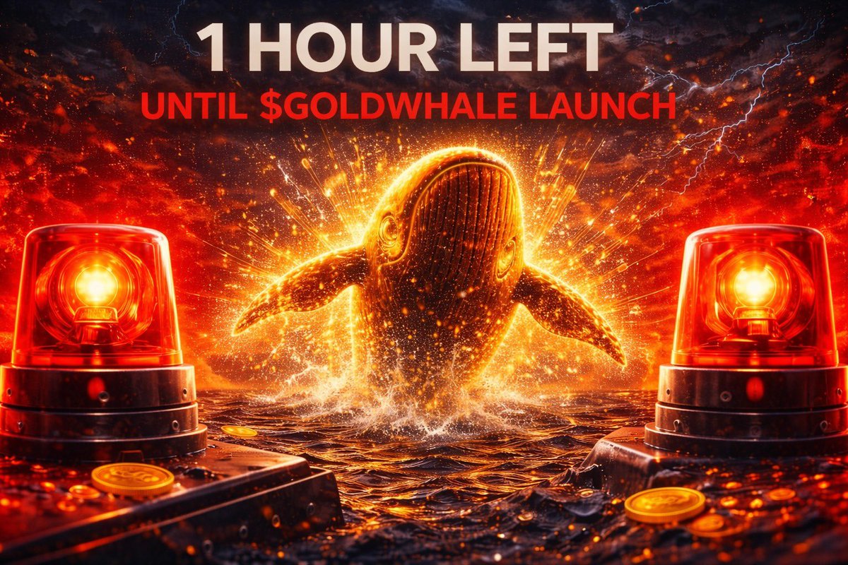 GoldWhaleSolana's tweet photo. ATTENTION! π¨
1 hour to launch.
The seas wonβt be the same again.
The dominator is arriving β and sheβs not leaving.
Join us: https://t.co/mMJkQ3eBM5
#lauchingsoon #solana #launchcoin #launchonsol https://t.co/IBnAXdBHDN