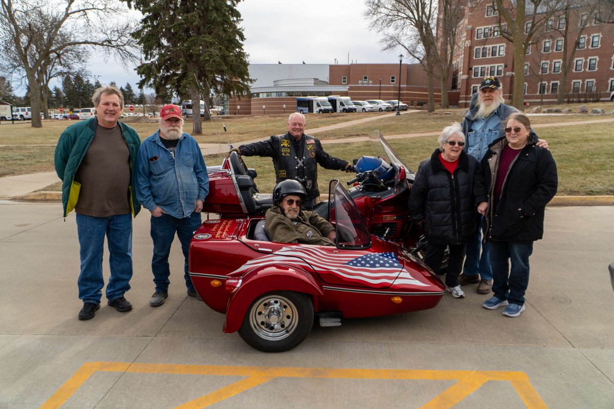 Earlier this week, we had the privilege to coordinate a motorcycle ride for one of our hospice Veterans through the Wishes for Heroes program. We want to thank the Combat Veterans Motorcycle Association for making this possible.

This is one of our unique and special programs