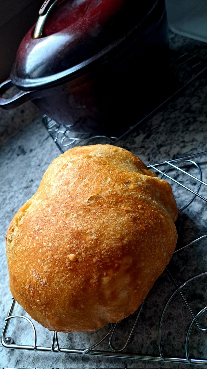 InkedDeviant's tweet image. Winter Storm?

Bake Fresh Bread. 

Hardest Part Is Waiting For It To Cool...💃🏼

#frenchbread #noknead #delicious #dutchoven