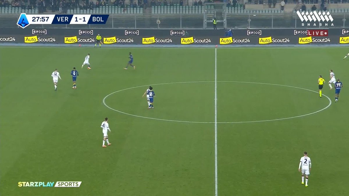 تسديدة متقنة من أودغارد تمنح بولونيا الأسبقية مرة أخري في المباراة 