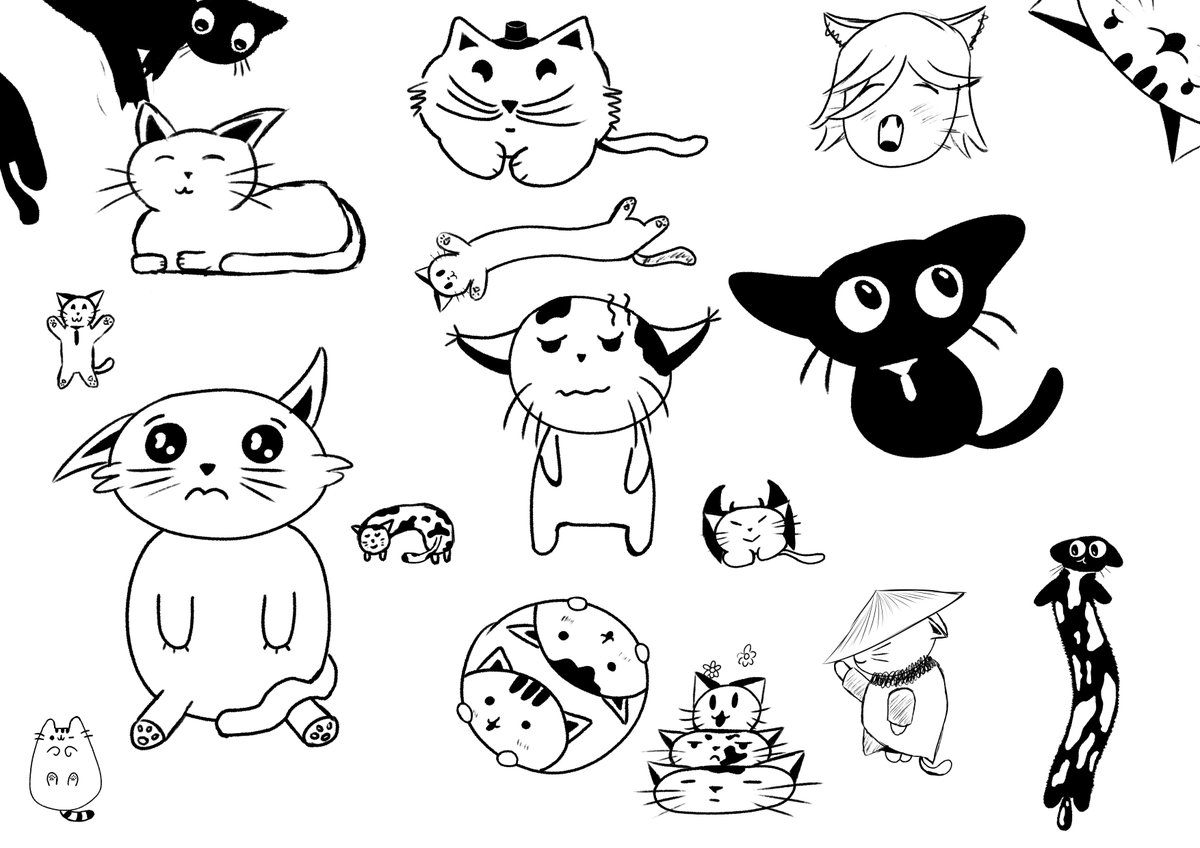 kicie kicie kicie / cats cats cats

#digitalart #Cat