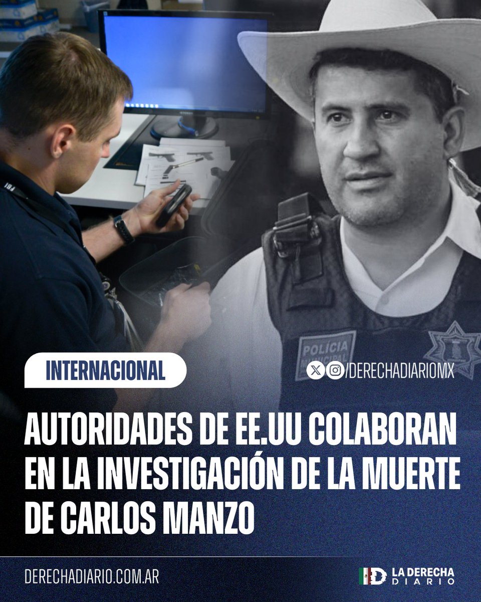 DerechaDiarioMX's tweet image. 🇲🇽🇺🇸 | El diputado del Sombero, Carlos Tafolla, afirmó que autoridades de Estados Unidos, el particular la ATF, están colaborando en la investigación por el asesinato del valiente Carlos Manzo: "Están ayudando a esclarecer la muerte de mi amigo y dar con los responsables".