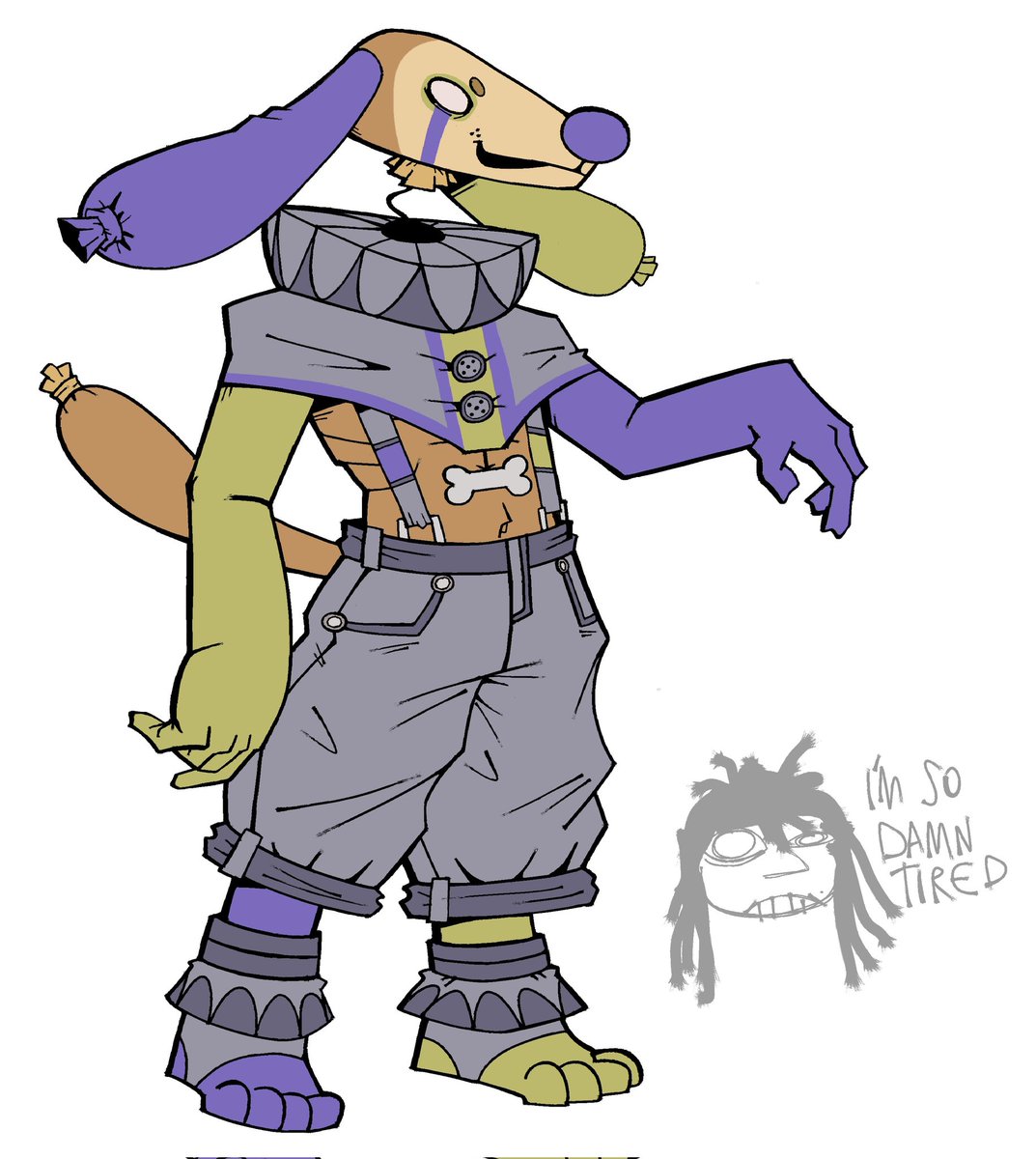 #dandysworld #dandysworldfanart

Took me a while to desing again this fucker once again

(I think how i drew him before was better but whateverrr)