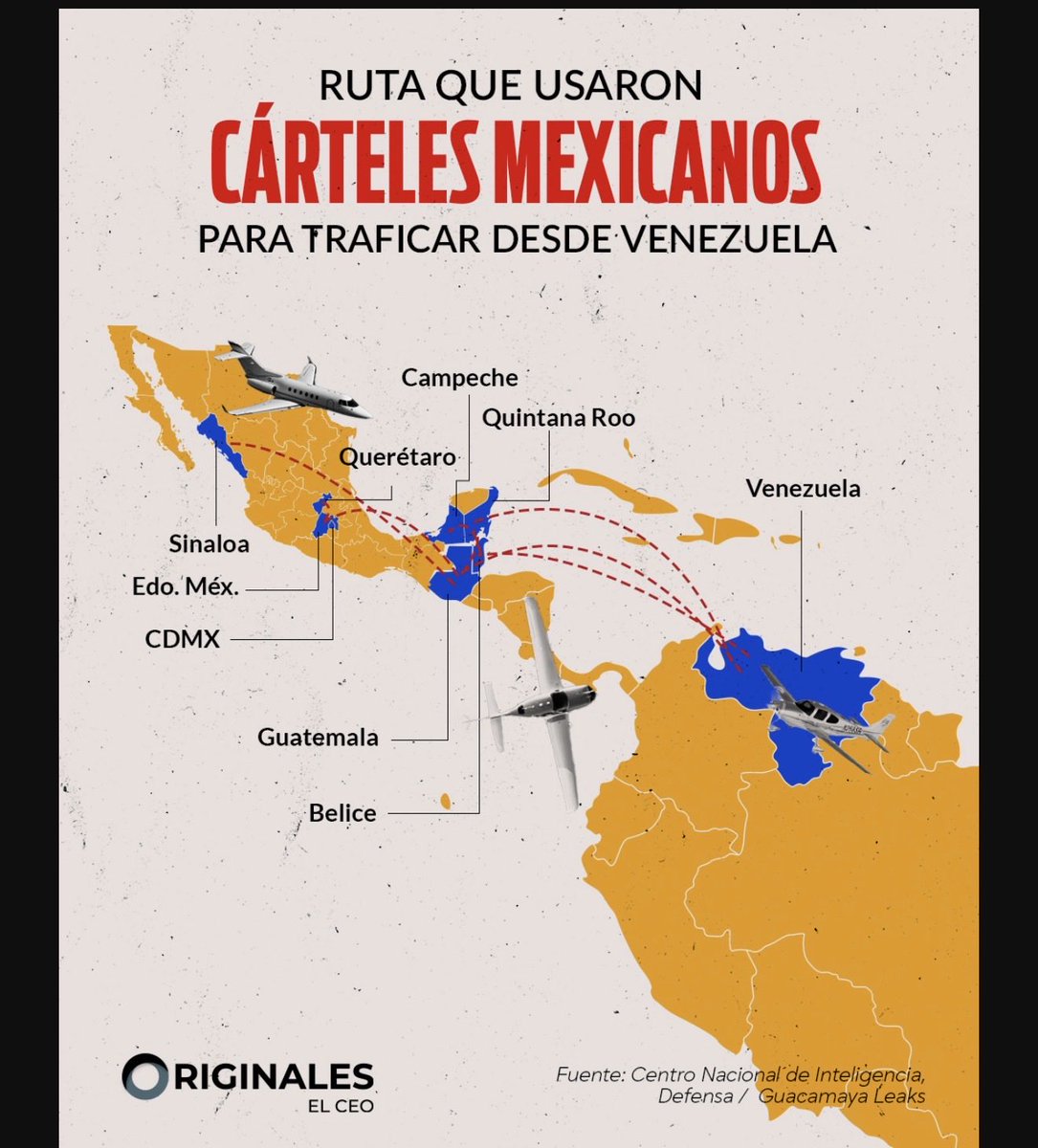 MarioMal's tweet image. 🚨 Decenas de documentos de inteligencia, acusaciones y filtraciones revisados por EL CEO revelan los vínculos de los cárteles mexicanos con la Venezuela de Nicolás Maduro, acusado por Estados Unidos de conspiración para traficar cocaína.

En diciembre de 2020, decenas de…