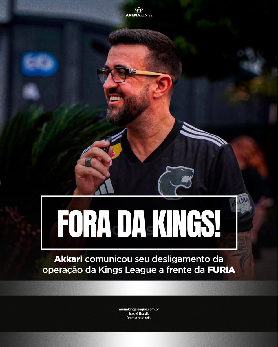 🚨Akkari sócio da FURIA fez um artigo no seu blog explicando sua saída da linha de frente da equipe na Kings League. Segue um dos trechos:

“Hoje encerro minha participação direta no grupo decisório de donos e presidentes. Passei o bastão para o Guerri, que é, sem dúvida, a