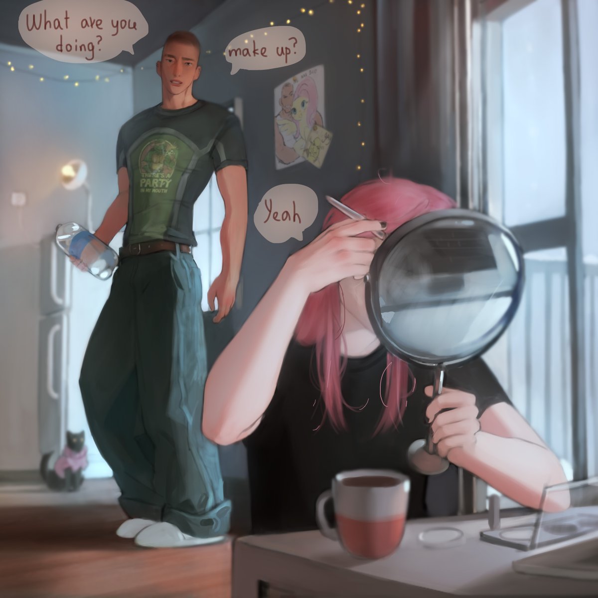 Sasha_SK_art's tweet image. no makeup makeup ✌️