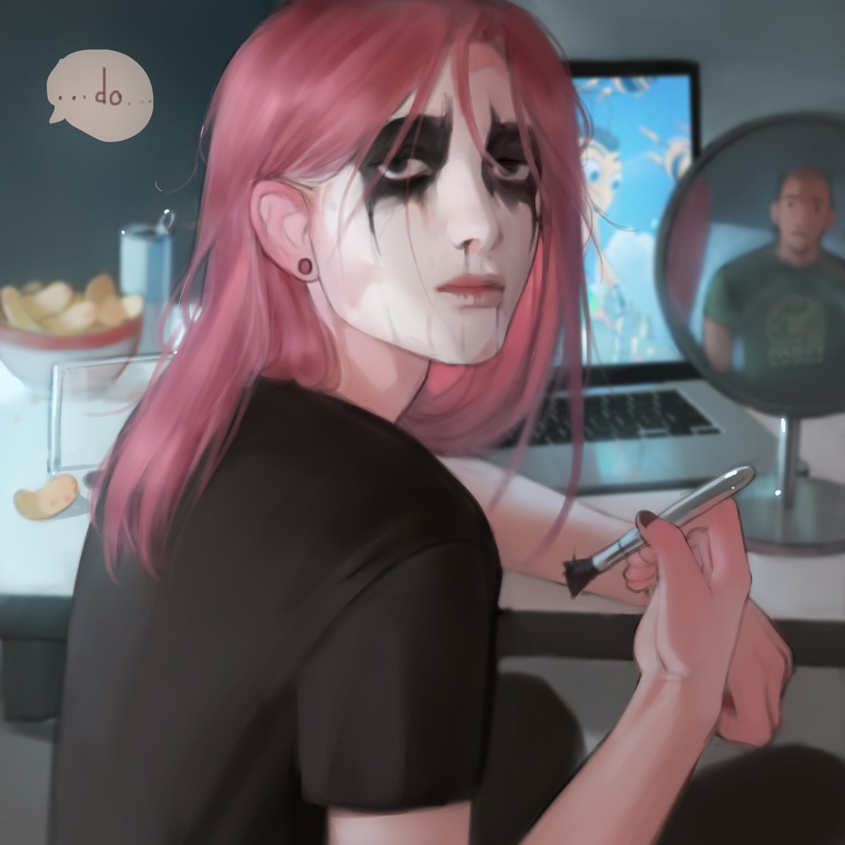 Sasha_SK_art's tweet image. no makeup makeup ✌️