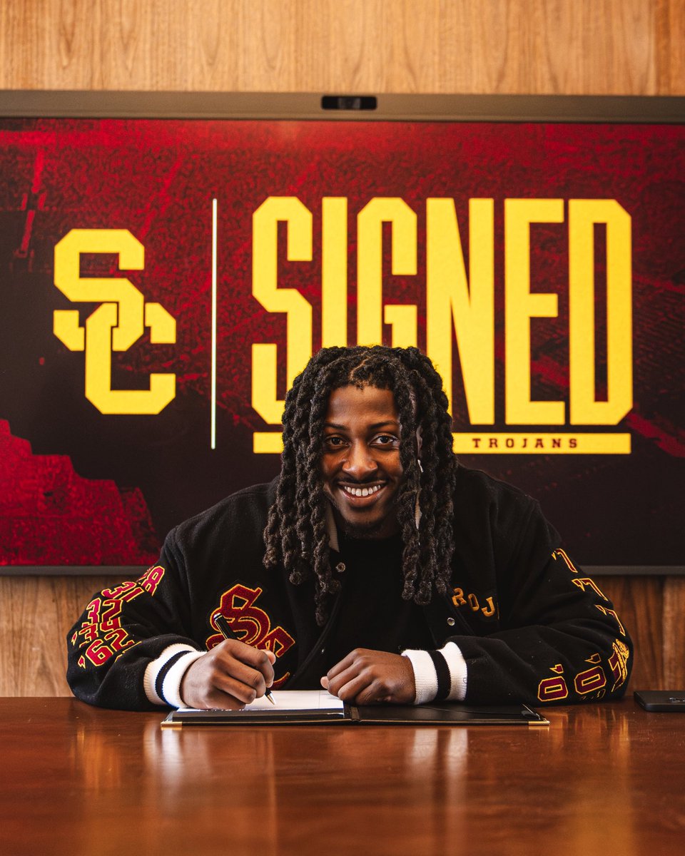 uscfb's tweet image. Jontez Williams has signed with the USC Trojans.