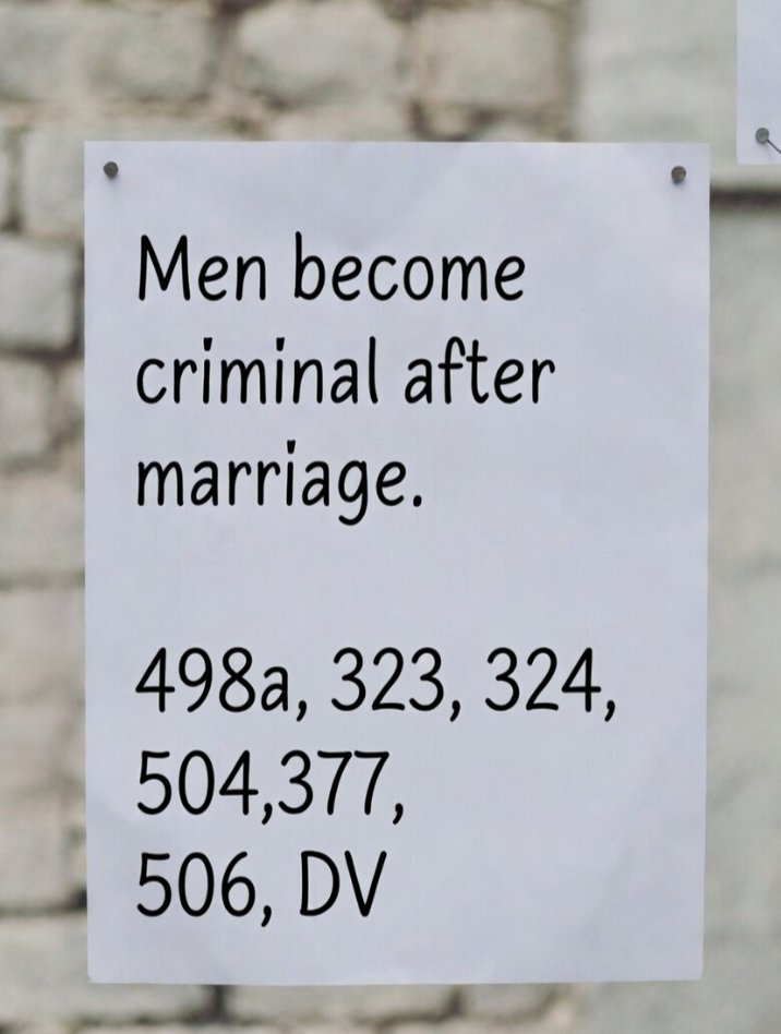 Who will give justice to men ?
Why do need to get married?
Why need to pay free maintenance 
           And Free Alimony?
Why not boys be single be safe?

<a href="/realsiff/">SIFF - Save Indian Family Foundation</a> <a href="/SamSiff/">The Forgotten ‘Man’ 👨‍⚖️</a> <a href="/_dharam_vir/">विजय ॐ भारत ॐ 🚩#SIFF</a>
<a href="/MenTooHuman/">Wife With Extra Marital Affairs 😘😘</a> <a href="/nitin_shashank/">Shashank Sinha SIFF</a> 
#JusticeIsOverDue 
#AtulSubhashAmarRahe