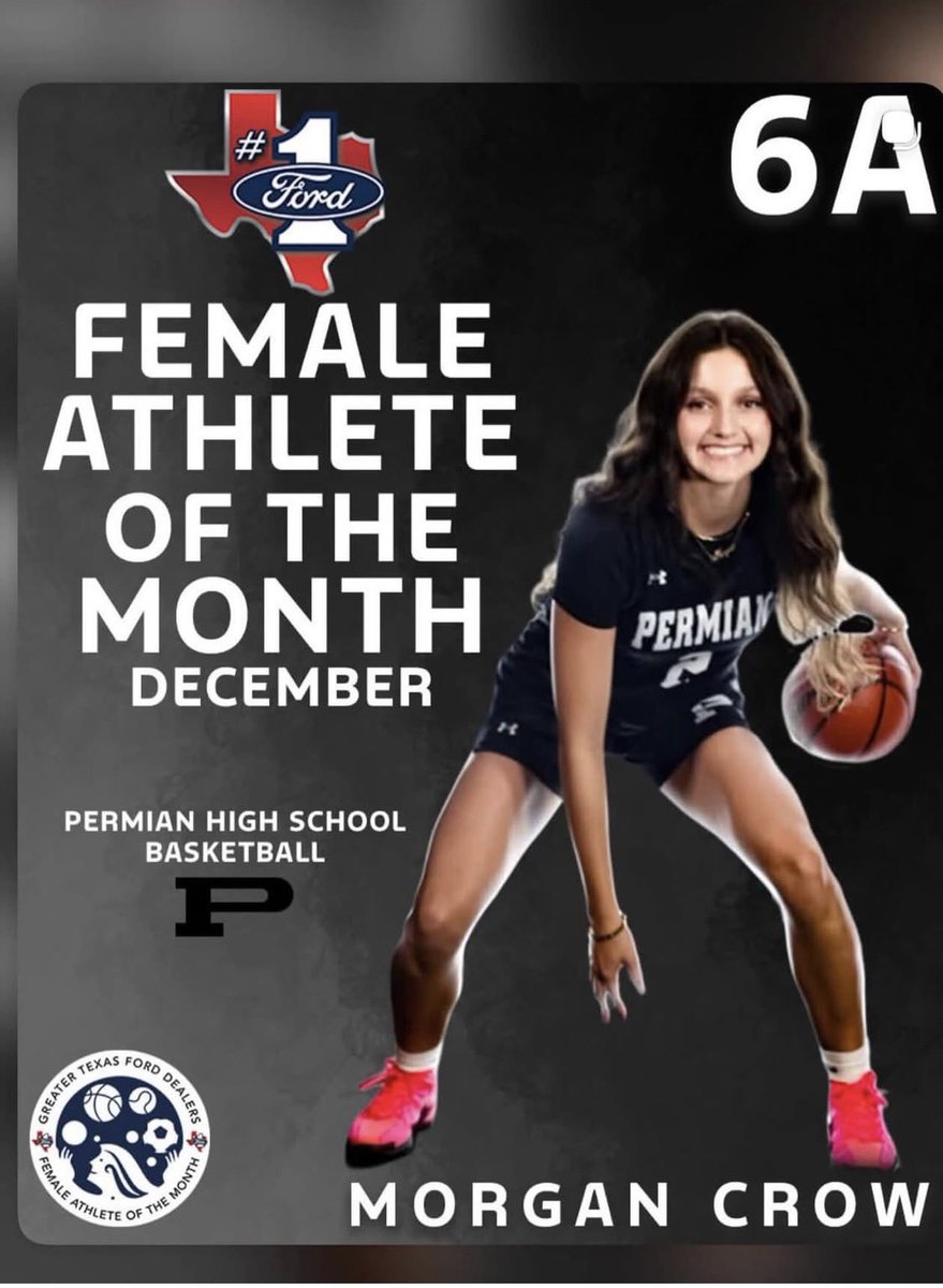 PHSGBB2025's tweet photo. Congratulations to Senior Co-Captain Morgan Crow for being named Ford’s Athlete of the Month! 

Morgan has led the Lady Panthers to our 24-4 record averaging 16 pts, 5 rebs, 3 assists and 3 steals per game 

Great job, Mo! Can’t wait to see what else you accomplish #uncommitted https://t.co/N57i9gadgF