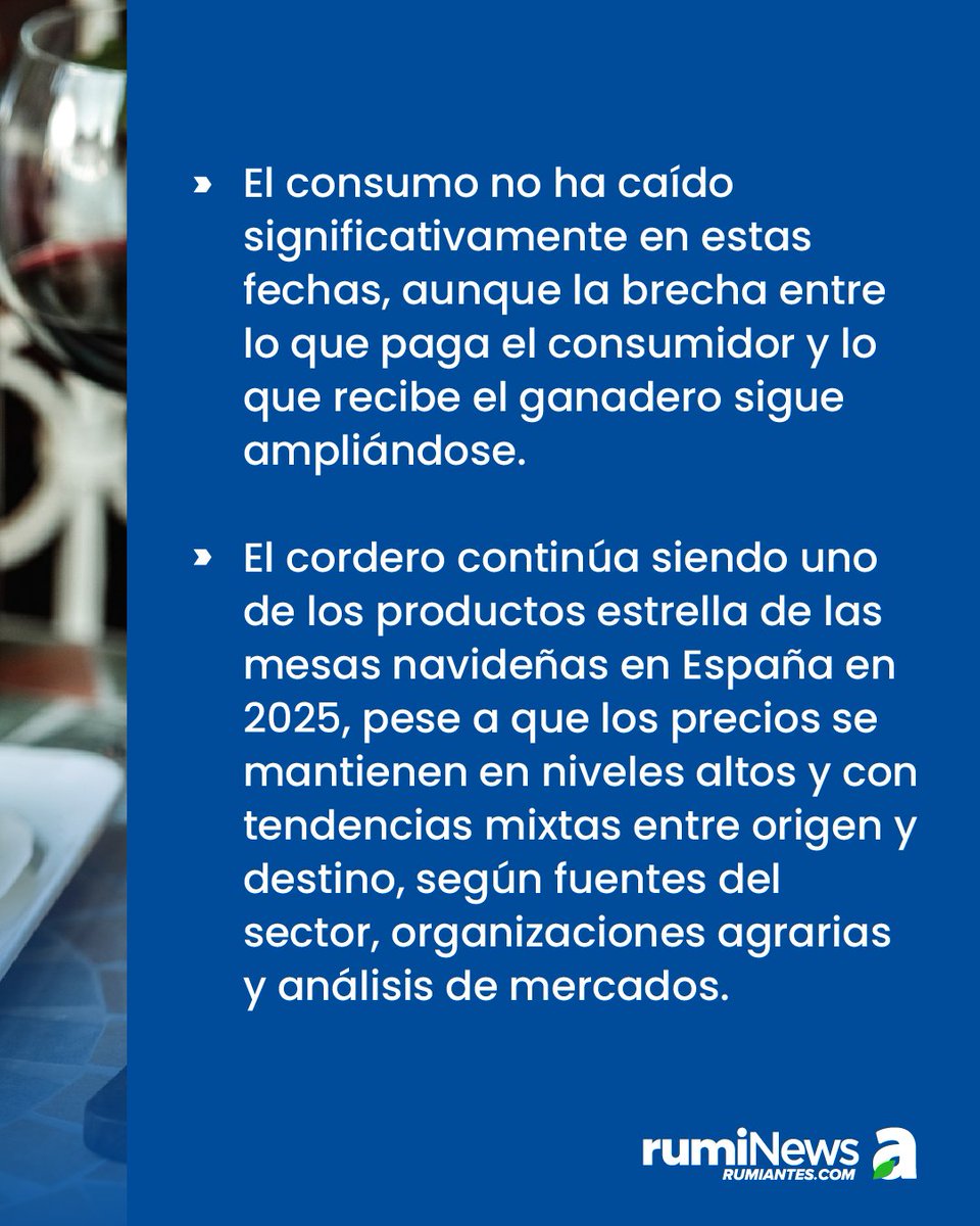 🐑¿Cómo ha sido la campaña de cordero esta Navidad?
🔹El consumo no ha caído significativamente en estas fechas, aunque la brecha entre lo que paga el consumidor y lo que recibe el ganadero sigue ampliándose.
 
Visita el enlace⬇️
rumiantes.com/campana-del-co…