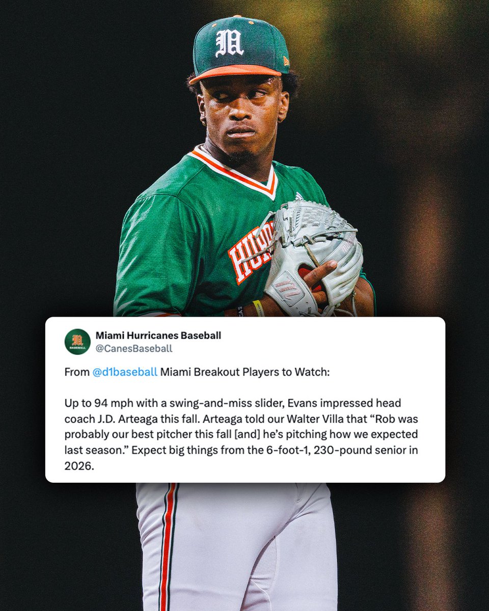 Miami Hurricanes Baseball tweet media