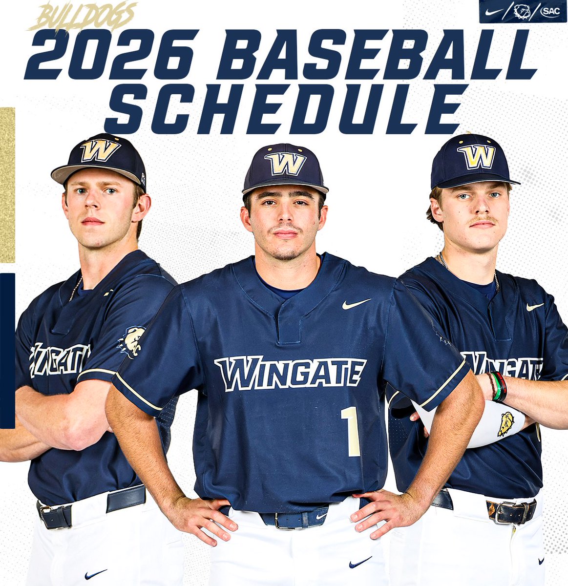 WU_Bulldogs's tweet photo. 1️⃣5️⃣ days away‼️

@WingateBaseball will open up the 2026 season with 3 games in Florida, with the season opener slated for Jan. 30 at Lynn!

‘Dogs open the home slate the following weekend with a 3-game series against Millersville

#OneDog https://t.co/v74qVW8rdr