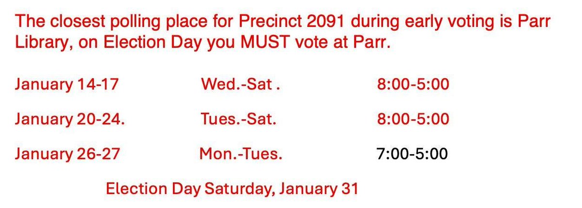 Special Episode for Colleen Aguilar Epstein running for Plano City Council Place 7. This is for our Precinct 2091. Below are the dates and times for voting. Pct 2091 check out the interview and get out to vote. 

youtu.be/KzyrzqWMX2I