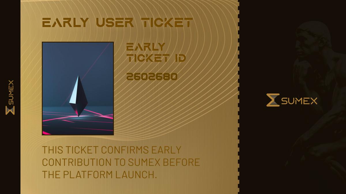 1x7dark's tweet photo. I want to become one of the EARLY BIRDS in @Sumex_Labs!

Only 15,000 roles - and they’re getting claimed fast.

Their first OG-PASS wave was claimed in just one day, I’m not missing this one.

TGE SOOOOOON!

btw - check out my excellent ticket https://t.co/IWu2eMOnkr