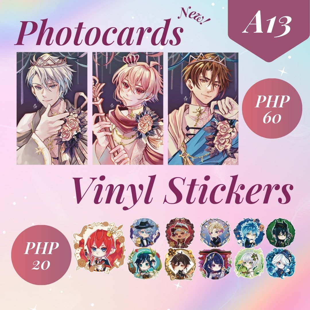 ✨RTs Appreciated!✨

Here's my catalogue for #AnimeIdolConvention2026 this Jan. 17!

Visit Kumi's Konditorei at booth A13! I'm with my momolicious ryuutastic mitsukicentric touma-in-denial friend <a href="/fran_ncii/">Frannie💙🖋️ vgen comms open!</a>

I have I7 Prints up for sale and some old stock!

#AIConPH #AIConPH2026