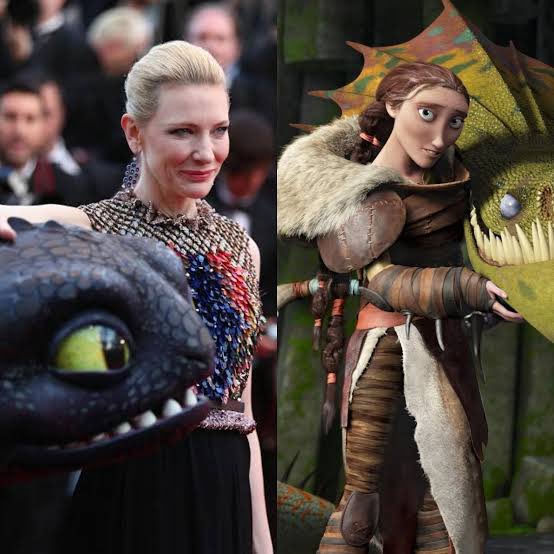 TheTopComics's tweet image. Cate Blanchett regresará como Valka en la secuela del live action de Cómo entrenar a tu dragón (previamente le dio voz en la animación).