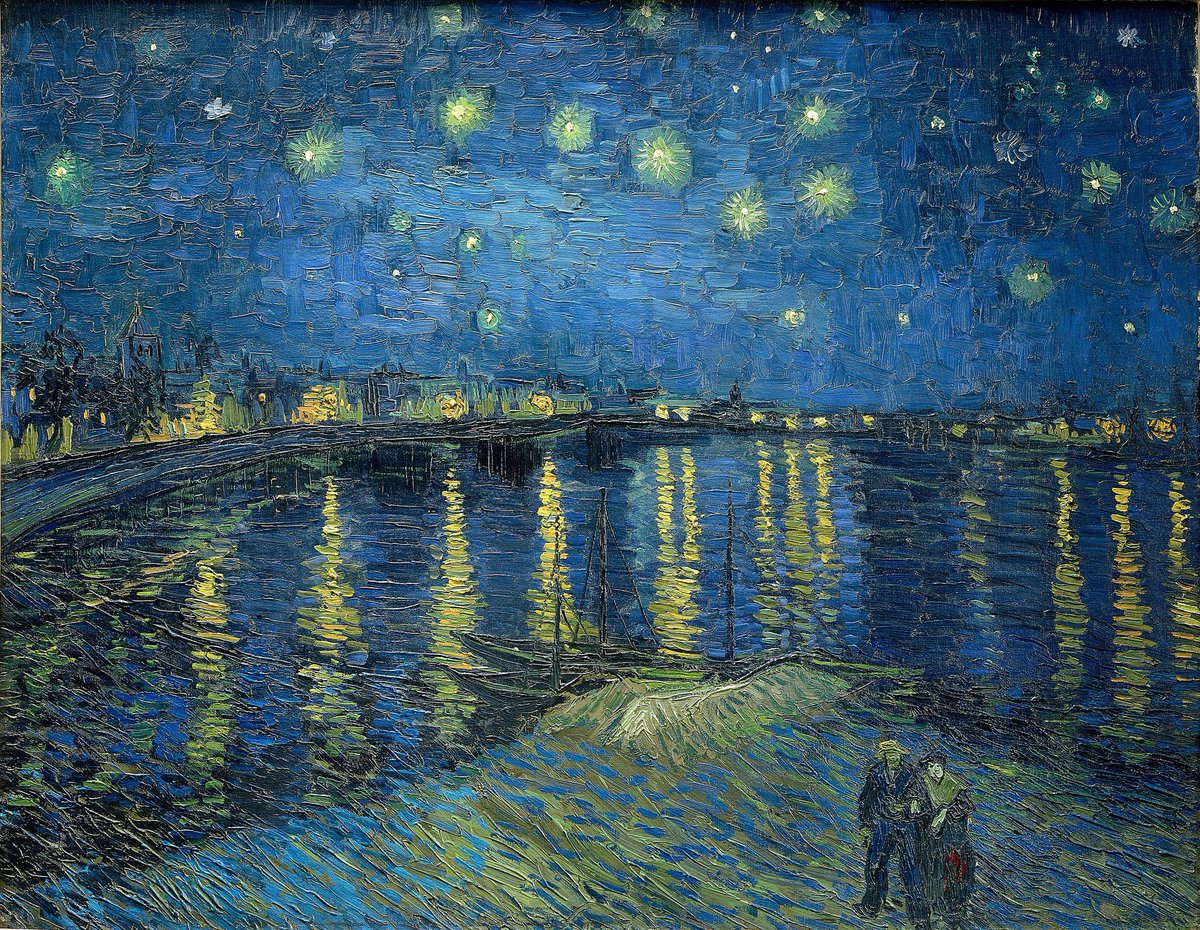 Vincent van Gogh
Starry Night over the Rhone, 1888