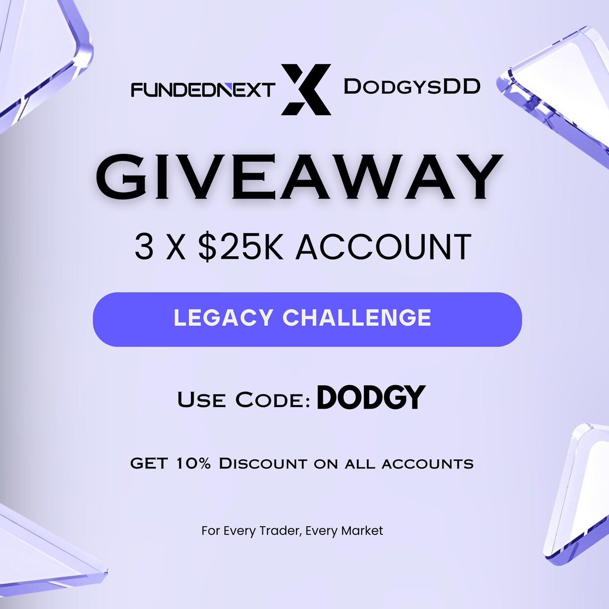 FUNDEDNEXT GIVEAWAY 🎉

3 × $25K Funded next  accounts 🚀

To enter: Follow <a href="/Zohaib_ICT/">Zohaib ICT</a> &amp; <a href="/FundedNext/">FundedNext</a>
Like &amp;  Repost this post. ✅

To participate: Check link in my Bio 🔗

Winners announced in 48 hours Good luck &amp; trade smart . 🥇

Don't forget to tag your friends!