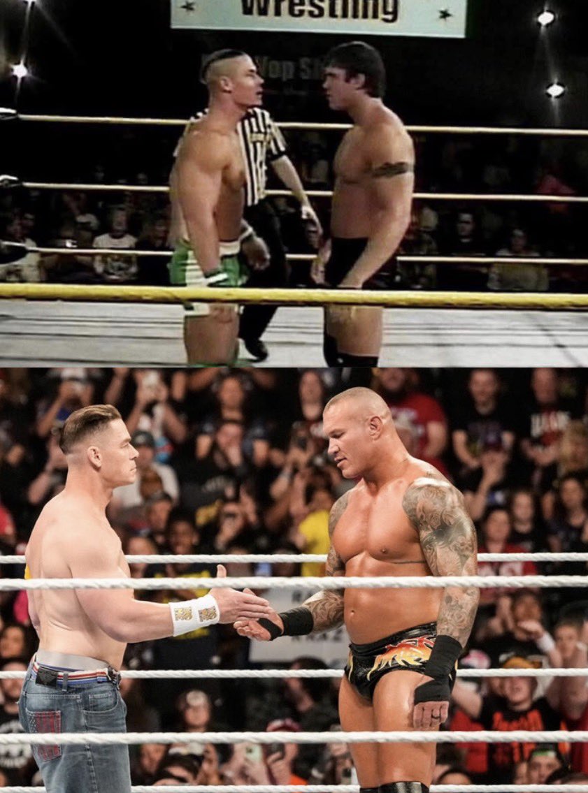 Interesting fact: In both their last match in OVW (January 19th 2002) and their last match in WWE (Backlash 2025) John Cena played the heel and Randy Orton played the babyface.