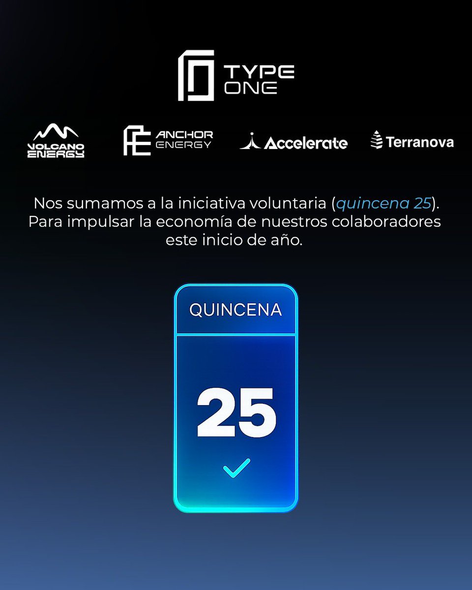 Nos sumamos a esta iniciativa impulsada por el Presidente <a href="/nayibbukele/">Nayib Bukele</a>. 

Estoy seguro que esta medida hará que enero pase de ser de los peores meses a uno de los mejores en economía. 

🇸🇻💙