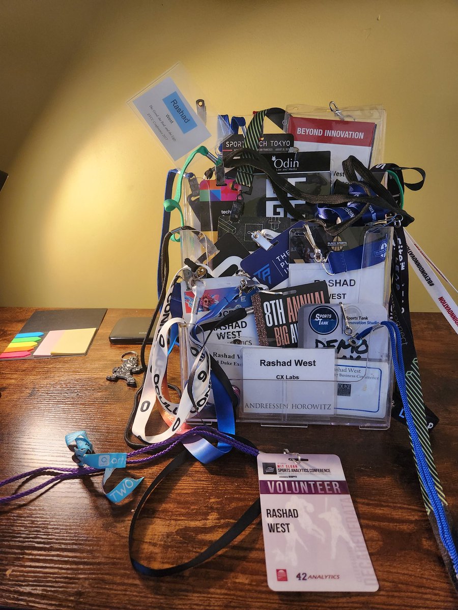Walked into MIT Sloan Sports Analytics as a volunteer in 2016. Left with a different view of where sports was headed. These badges track the evolution of the industry and my own build from curiosity to conviction. The data never sleeps. Neither does the work.