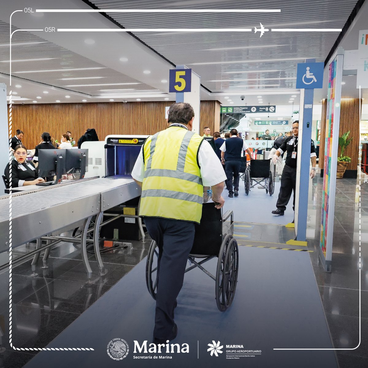 En el Filtro Golfo, tenemos una nueva línea de inspección equipada para la atención de personas con alguna discapacidad. #ArptoBJ