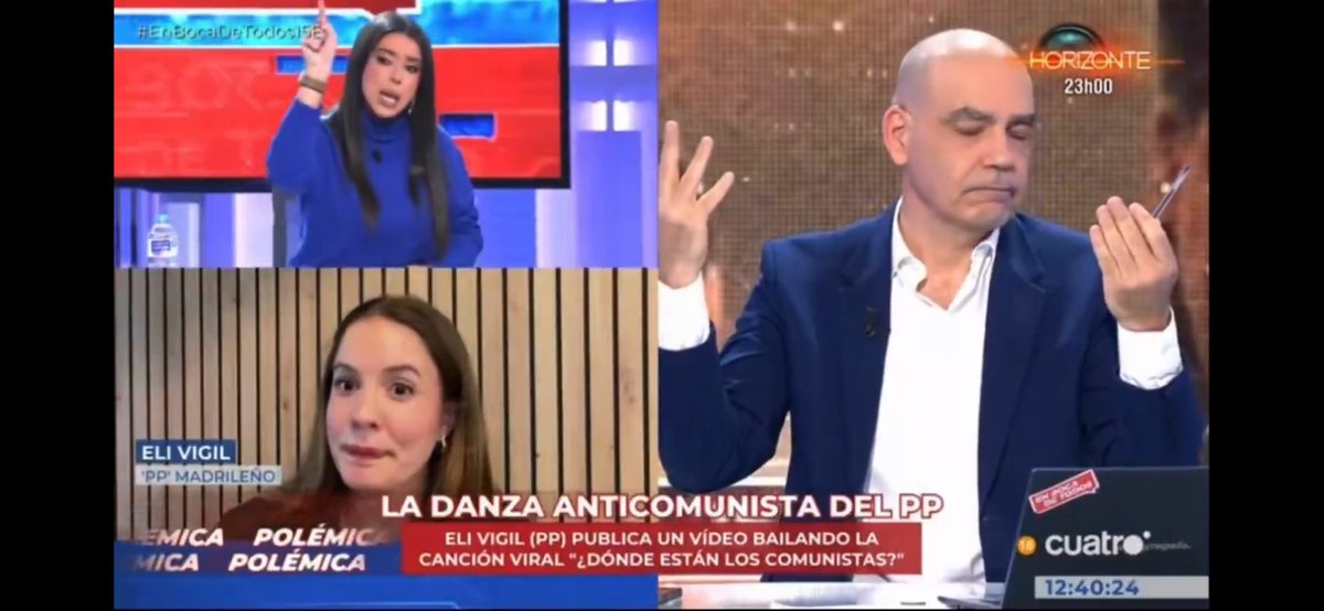 EmilioMontilla_'s tweet photo. Óleo sobre lienzo. 

Felicidades, @elivigil_, por poner a bailar a una señora que gana 6.000€ mensuales de nuestros impuestos sin tener estudios acabados ni una profesión previa, simplemente por ser “pareja de”. https://t.co/kD3P3GGEfV