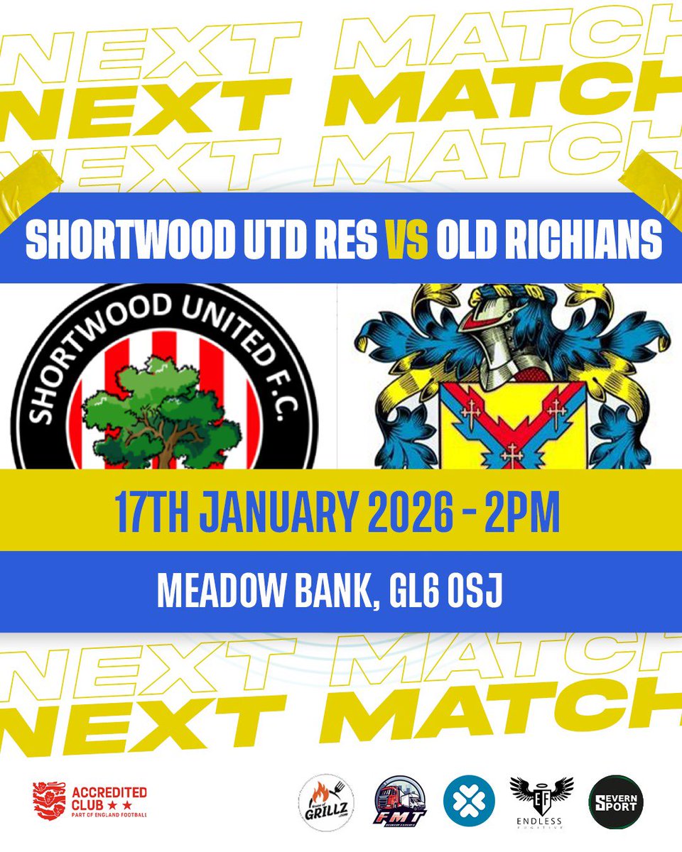 Oldrichiansafc's tweet image. Coming up: 

1sts visit @ShortwoodUtdFC in the league 

Reserves welcome @BossFC2016 in the cup

Get down and support the lads 

🟡🔵 

@SevernSport @AdelfosUK @endlessfugitive @_houseofgrillz @BrianRossiter1 @Cheese_manAVFC @HelenWarwick5 @swsportsnews @TheLocalAnswer @GlosFA