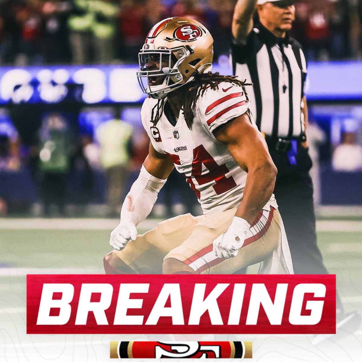 OurSf49ers's tweet image. #49ers’ Fred Warner (ankle) right now is considered a game-time decision (unless ruled out earlier) to return to action, per @JosinaAnderson 👀