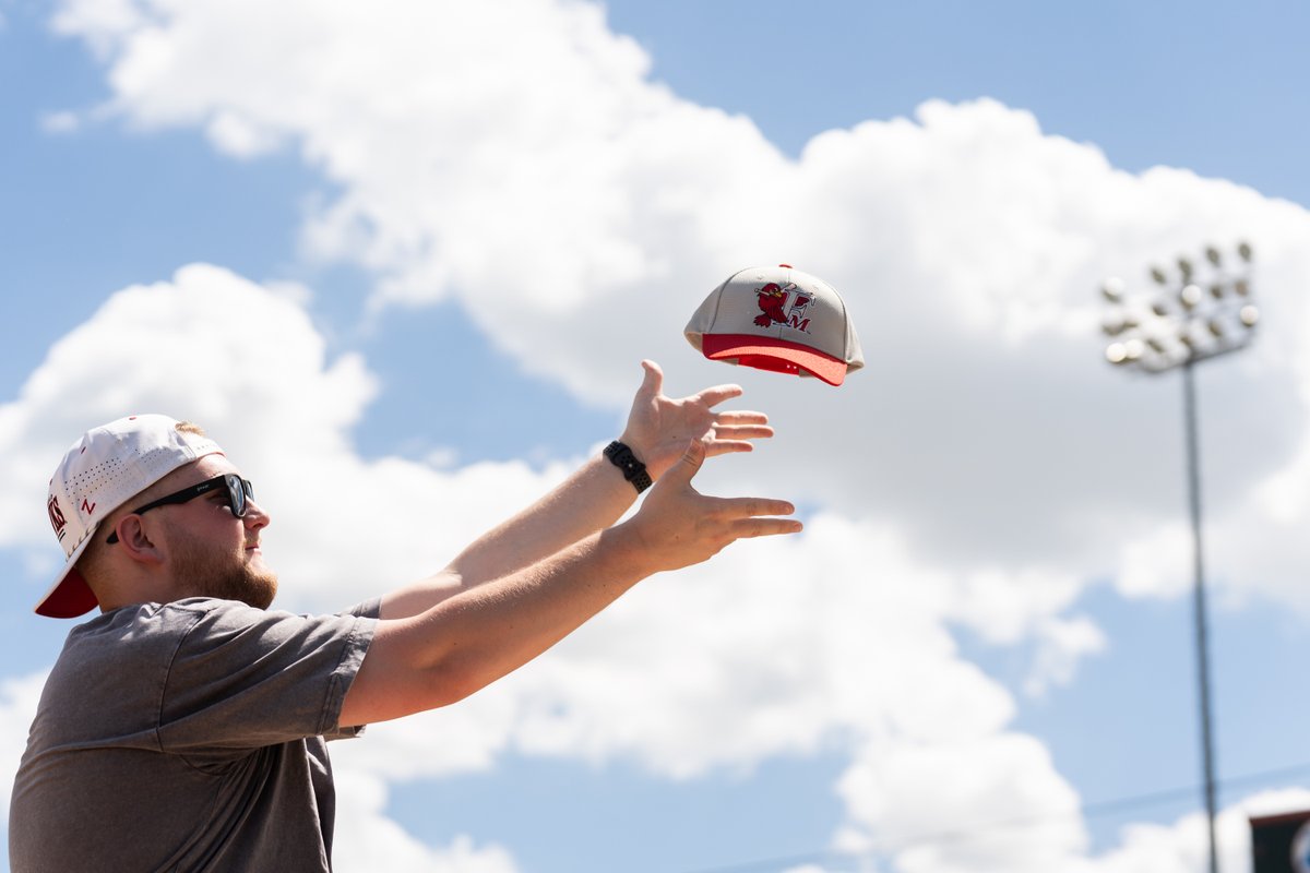 FMRedHawks's tweet photo. Behind the scenes for National Hat Day 🧢

Get 25% off all headwear in the team store today only!

➡️ https://t.co/GWVgETKKh3 https://t.co/d73rvSRsbW