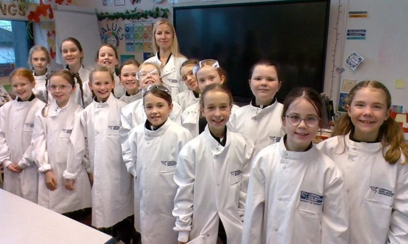 LJMUPharmBioSci's tweet image. Dr Elsie Gaskell @LC_Gaskell, lecturer in #pharmacy and #pharmaceutical science, ran a #science club for primary pupils last semester with @LJMUOutreach . It looks a great batch of future scientists in #Merseyside. 

ljmu.ac.uk/about-us/news/…