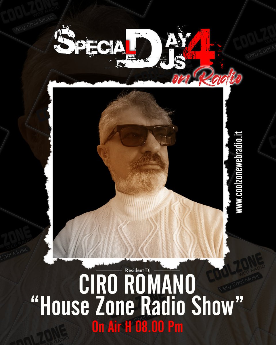 CoolZone_WRadio's tweet photo. ➥ 𝐇𝐎𝐔𝐒𝐄 𝐙𝐎𝐍𝐄 𝐑𝐚𝐝𝐢𝐨 𝐒𝐡𝐨𝐰
with @CiroRomanoDJ 
⯁ On Air Tonight 08:00 ─────●─ 09:00 Pm ⯁
✶
👉 Puoi ascoltarci su https://t.co/qAimXnZTMQ
👉 https://t.co/xKrqGNm3jT
-
#clubbing #afrohouse #deephouse #housemusic #radioshow #radio #ciroromanodeejay https://t.co/JlMfv15H3Y