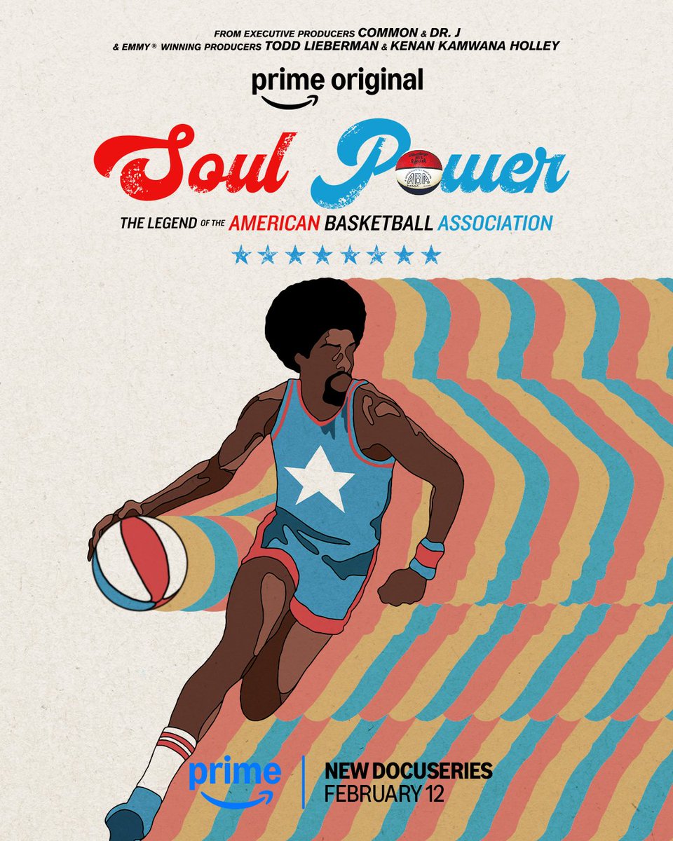 Soul Power: The Legend of the American Basketball Association officially drops February 12 on Prime Video 🏀