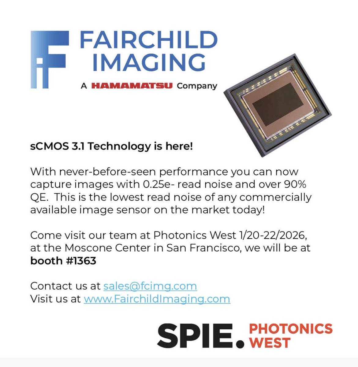 Fairchild Imaging tweet media