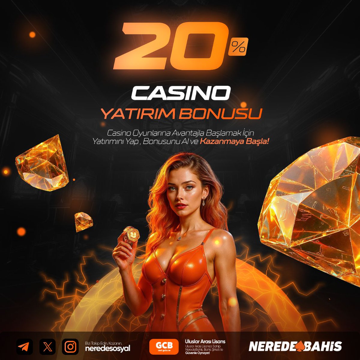 🔥 %20 CASINO YATIRIM BONUSU SENİ BEKLİYOR! 🔥

💎 Casino dünyasına avantajlı başlamak ister misin?
💰 Yatırımını yap, %20 bonusunu anında al!

🎰 Slotlar
🃏 Canlı Casino
🎲 Masa Oyunları

🏠Hepsi tek çatı altında, yüksek heyecan ve gerçek kazanç fırsatlarıyla!
🚀 Şansını